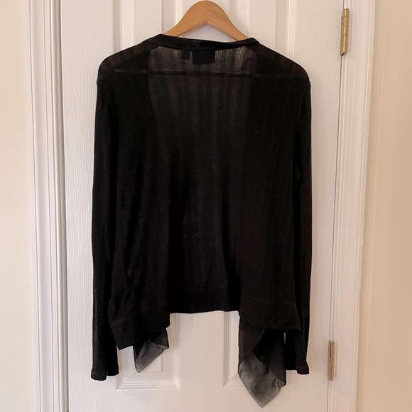 Simply Vera Black Drape Sweater - Picture 7 of 11